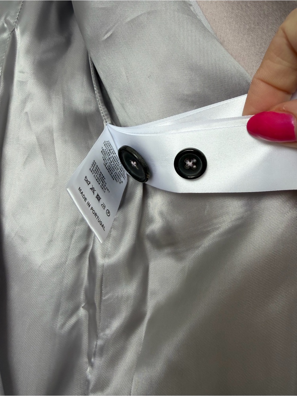 PS Paul Smith Cashmere Blend Epsom Single-Breasted Wool Coat Blush Pink 40 $1050 - Picture 9 of 9